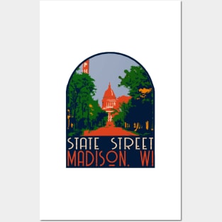 State Street Madison Decal Posters and Art